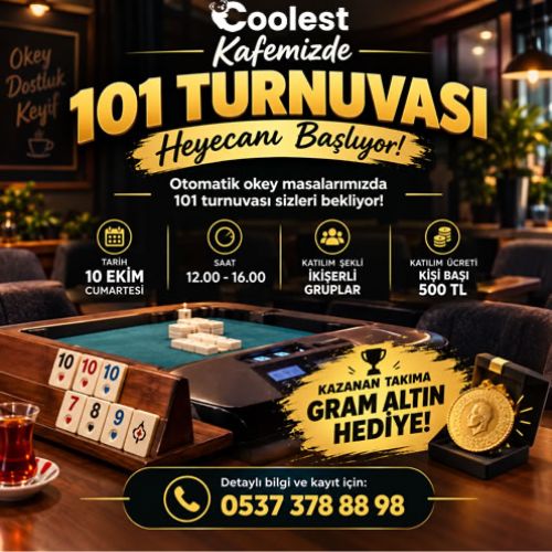 Gaziemir�de Otomatik Okey Masas� ile 101 Turnuvas� Keyfi