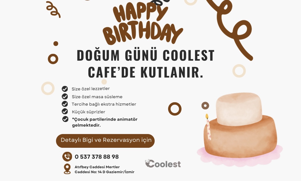 Gaziemir Coolest Cafede Unutulmaz Doum Gn Organizasyonu